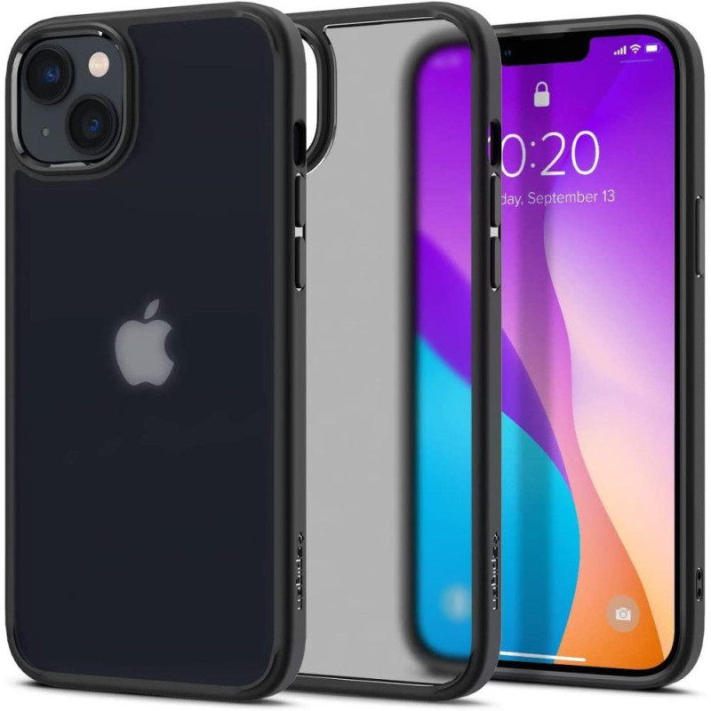 Spigen Ultra Hybrid dėklas, skirtas iPhone 14 Plus - matinė juoda Spigen Ultra Hybrid dėklas, skirtas iPhone 14 Plus - matinė juoda