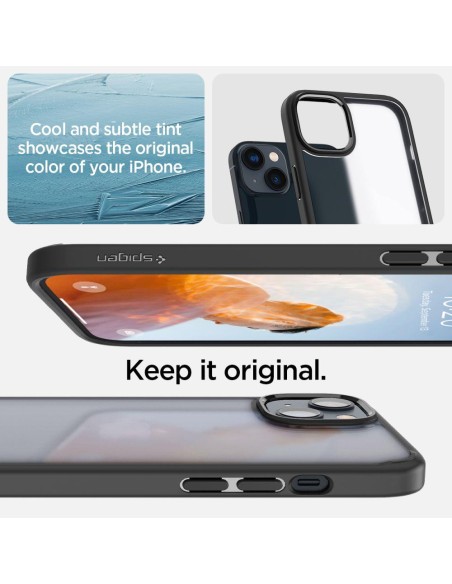 Spigen Ultra Hybrid dėklas, skirtas iPhone 14 Plus - matinė juoda