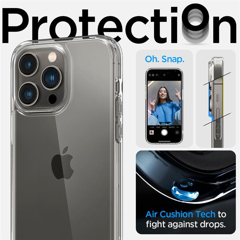 Spigen Ultra Hybrid dėklas iPhone 14 Pro - skaidrus