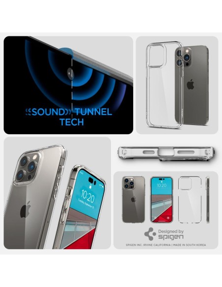 Spigen Ultra Hybrid dėklas iPhone 14 Pro - skaidrus Spigen Ultra Hybrid dėklas iPhone 14 Pro - skaidrus