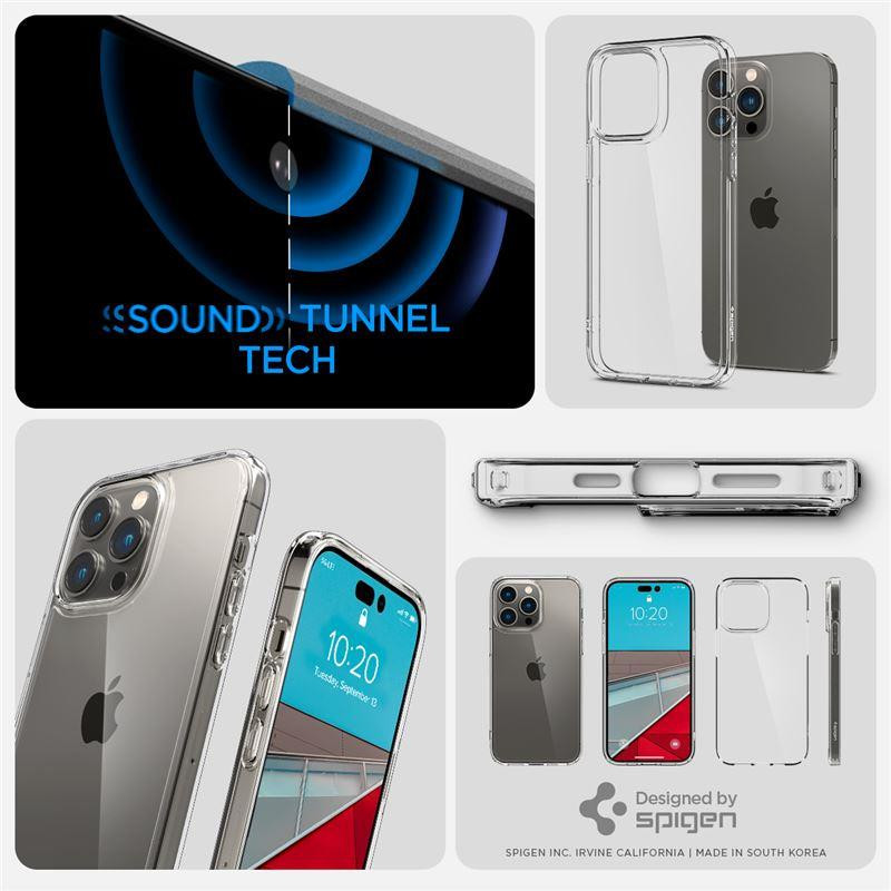 Spigen Ultra Hybrid dėklas iPhone 14 Pro - skaidrus