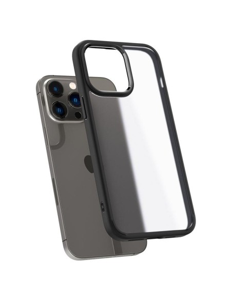 Spigen Ultra Hybrid dėklas iPhone 14 Pro - matinės juodos spalvos Spigen Ultra Hybrid dėklas iPhone 14 Pro - matinės juodos spalvos