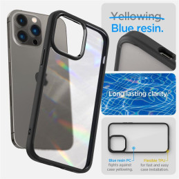 Spigen Ultra Hybrid dėklas iPhone 14 Pro - matinės juodos spalvos