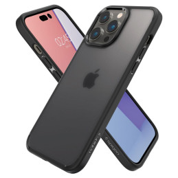 Spigen Ultra Hybrid dėklas iPhone 14 Pro - matinės juodos spalvos