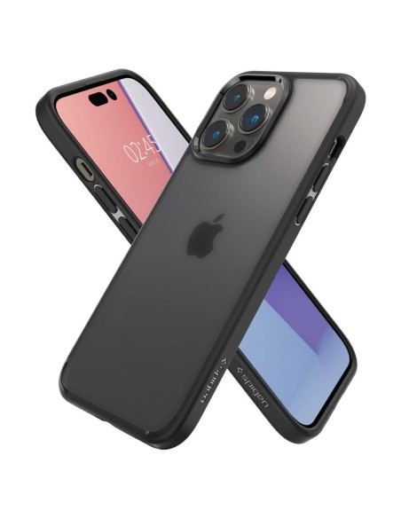 Spigen Ultra Hybrid dėklas iPhone 14 Pro - matinės juodos spalvos Spigen Ultra Hybrid dėklas iPhone 14 Pro - matinės juodos spalvos