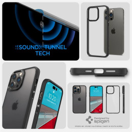 Spigen Ultra Hybrid dėklas iPhone 14 Pro - matinės juodos spalvos