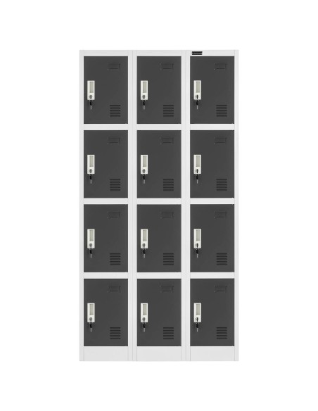 Metalinė spintelė pusryčiams, 12 spintelių Metalinė spintelė pusryčiams, 12 spintelių