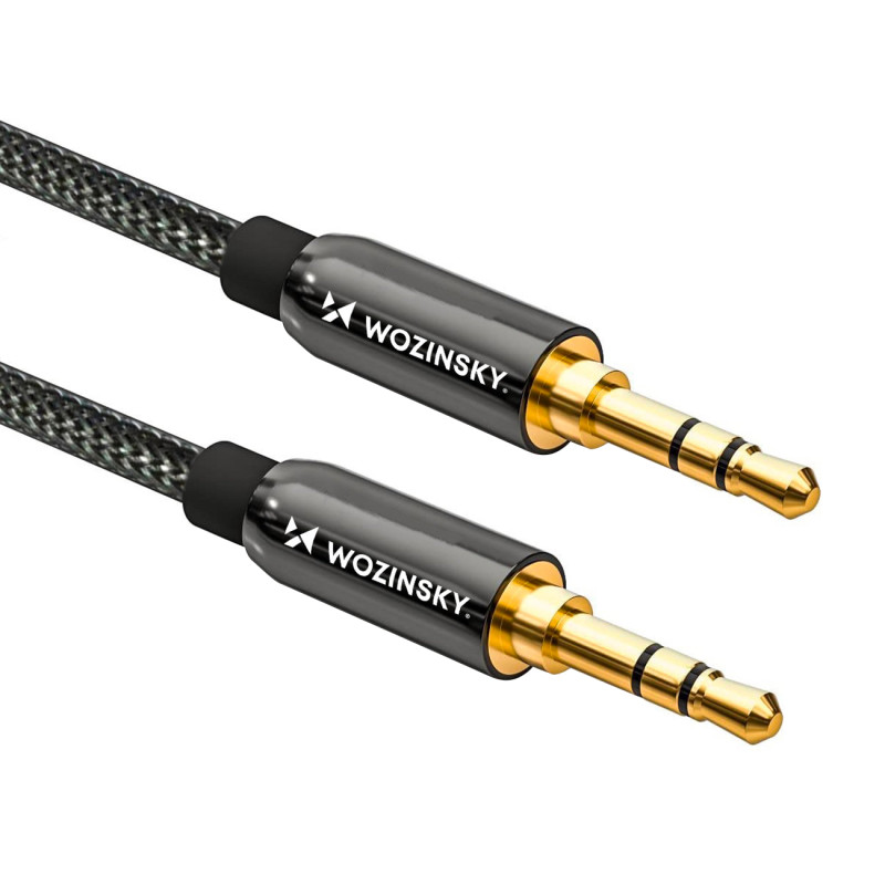 Universalus kabelio mini lizdas AUX 3m juodas