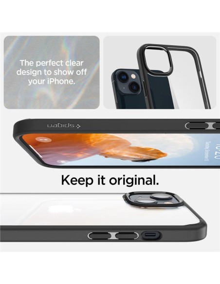 Spigen Ultra Hybrid dėklas iPhone 14 - matinė juoda