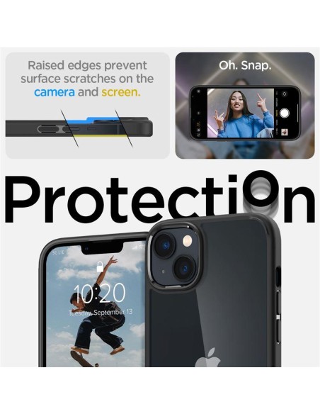 Spigen Ultra Hybrid dėklas iPhone 14 - matinė juoda