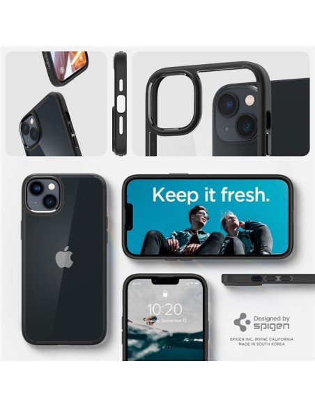 Spigen Ultra Hybrid dėklas iPhone 14 - matinė juoda