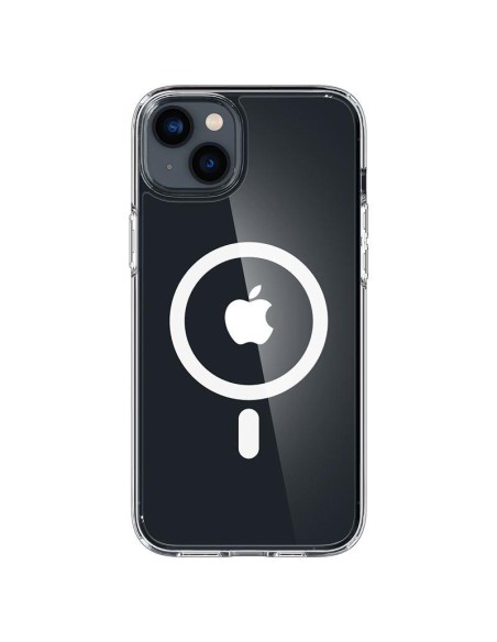 Spigen Ultra Hybrid Mag dėklas su MagSafe iPhone 14 - skaidrus ir baltas Spigen Ultra Hybrid Mag dėklas su MagSafe iPhone 14 - skaidrus ir baltas