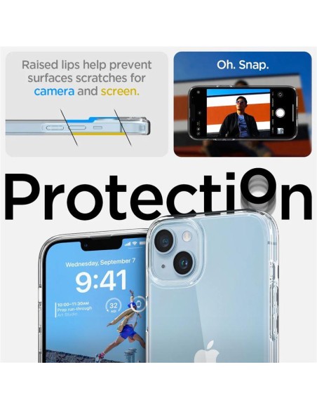 Spigen Ultra Hybrid S dėklas iPhone 14 Plus - skaidrus Spigen Ultra Hybrid S dėklas iPhone 14 Plus - skaidrus