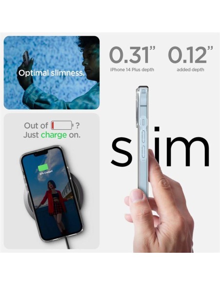 Spigen Ultra Hybrid S dėklas iPhone 14 Plus - skaidrus Spigen Ultra Hybrid S dėklas iPhone 14 Plus - skaidrus