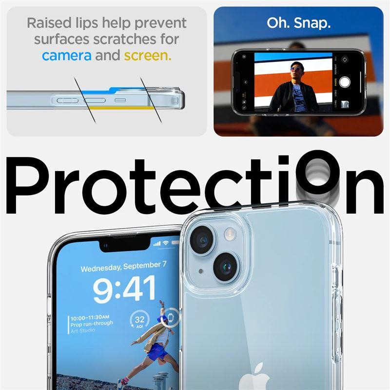 Spigen Ultra Hybrid S dėklas iPhone 14 - skaidrus
