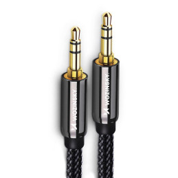 Universalus kabelio mini lizdas AUX 3m juodas
