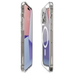 Spigen Ultra Hybrid Mag Dėklas su MagSafe, skirtas iPhone 14 Pro Max – skaidrus ir baltas