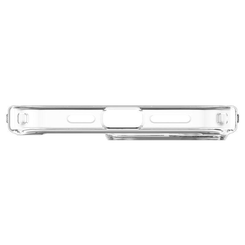 Spigen Ultra Hybrid Mag Dėklas su MagSafe, skirtas iPhone 14 Pro Max – skaidrus ir baltas