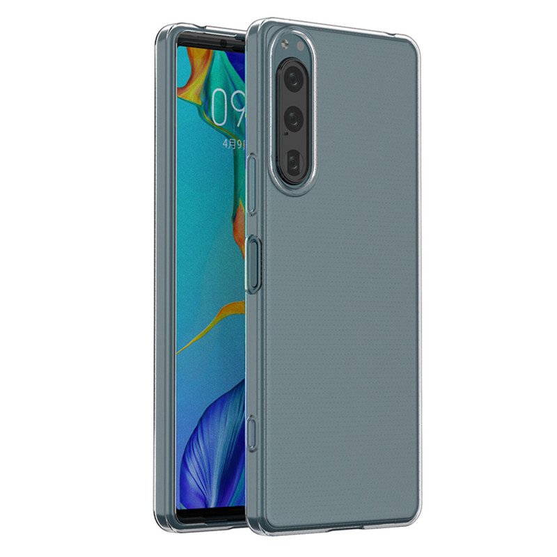 Ultra Clear 0,5 mm dėklas, skirtas Sony Xperia 5 IV plonu dangteliu, skaidrus