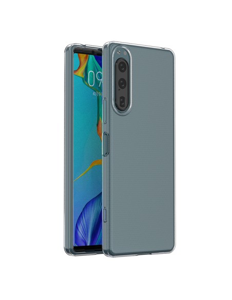 Ultra Clear 0,5 mm dėklas, skirtas Sony Xperia 5 IV plonu dangteliu, skaidrus Ultra Clear 0,5 mm dėklas, skirtas Sony Xperia 5 IV plonu dangteliu, skaidrus