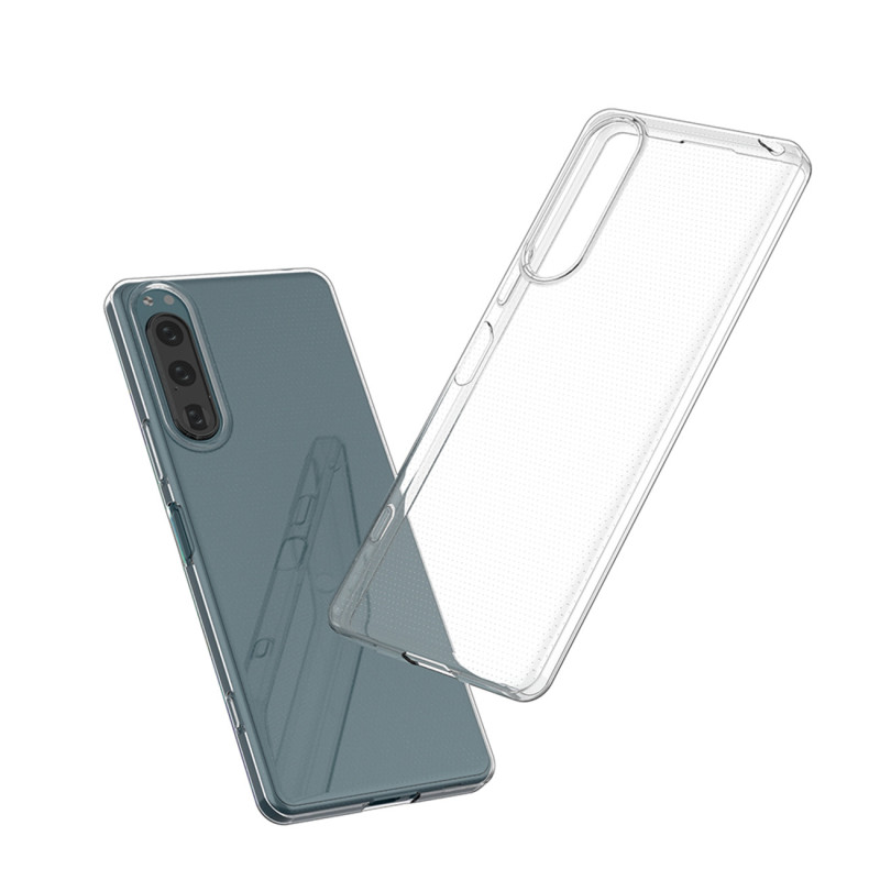 Ultra Clear 0,5 mm dėklas, skirtas Sony Xperia 5 IV plonu dangteliu, skaidrus