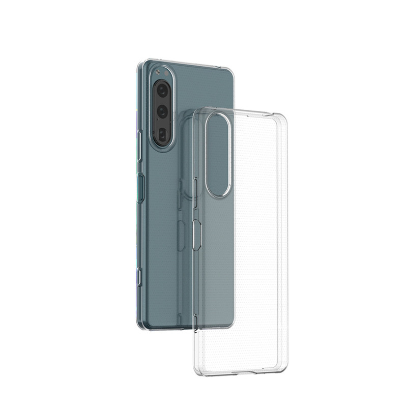 Ultra Clear 0,5 mm dėklas, skirtas Sony Xperia 5 IV plonu dangteliu, skaidrus