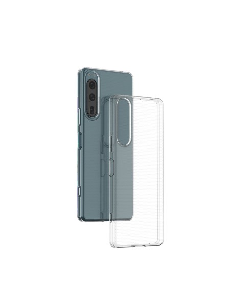 Ultra Clear 0,5 mm dėklas, skirtas Sony Xperia 5 IV plonu dangteliu, skaidrus Ultra Clear 0,5 mm dėklas, skirtas Sony Xperia 5 IV plonu dangteliu, skaidrus
