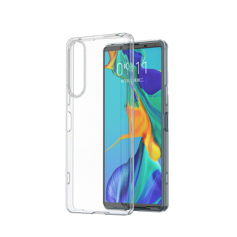 Ultra Clear 0,5 mm dėklas, skirtas Sony Xperia 5 IV plonu dangteliu, skaidrus