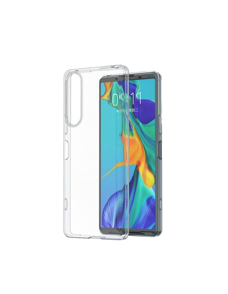 Ultra Clear 0,5 mm dėklas, skirtas Sony Xperia 5 IV plonu dangteliu, skaidrus Ultra Clear 0,5 mm dėklas, skirtas Sony Xperia 5 IV plonu dangteliu, skaidrus