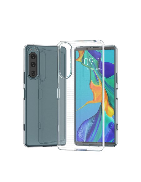 Ultra Clear 0,5 mm dėklas, skirtas Sony Xperia 5 IV plonu dangteliu, skaidrus Ultra Clear 0,5 mm dėklas, skirtas Sony Xperia 5 IV plonu dangteliu, skaidrus