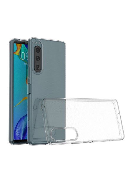 Ultra Clear 0,5 mm dėklas, skirtas Sony Xperia 5 IV plonu dangteliu, skaidrus Ultra Clear 0,5 mm dėklas, skirtas Sony Xperia 5 IV plonu dangteliu, skaidrus