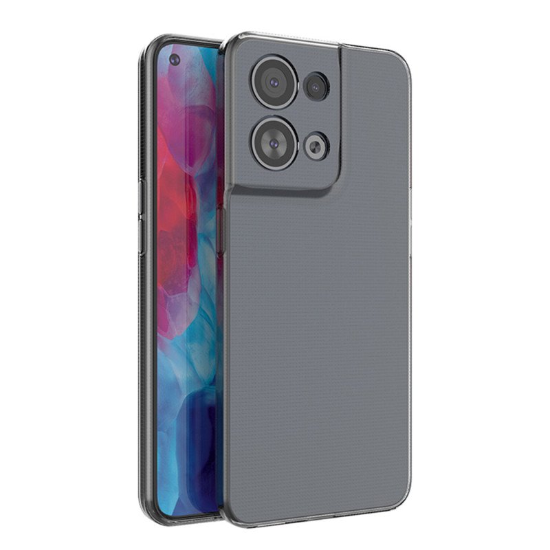 Ultra Clear 0,5 mm dėklas, skirtas Oppo Reno 8 plonam dangčiui, skaidrus Ultra Clear 0,5 mm dėklas, skirtas Oppo Reno 8 plonam dangčiui, skaidrus