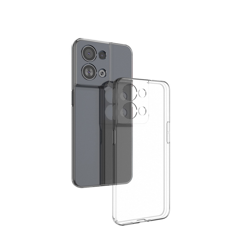 Ultra Clear 0,5 mm dėklas, skirtas Oppo Reno 8 plonam dangčiui, skaidrus