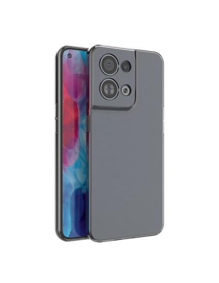 Ultra Clear 0,5 mm dėklas, skirtas Oppo Reno 8 Pro plonu dangteliu, skaidrus