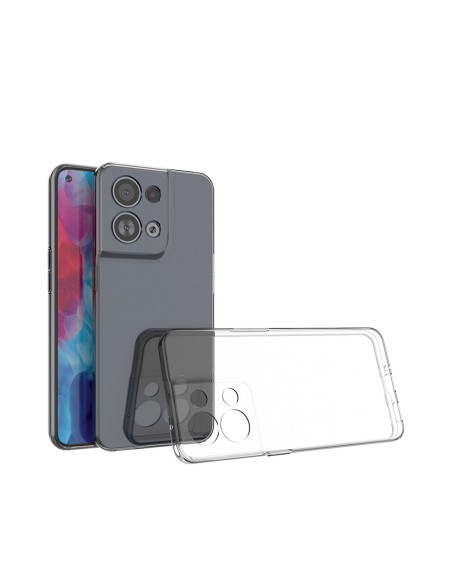 Ultra Clear 0,5 mm dėklas, skirtas Oppo Reno 8 Pro plonu dangteliu, skaidrus