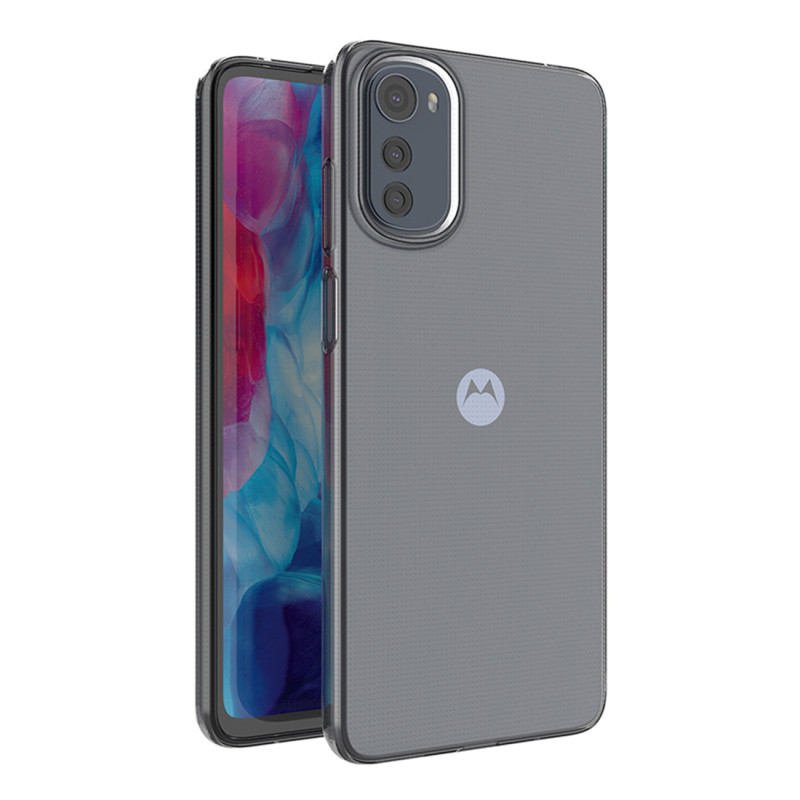 Ultra Clear 0,5 mm dėklas, skirtas Motorola Moto E32 plonu dangteliu, skaidrus