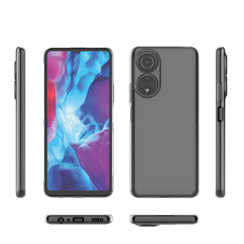 Ultra Clear 0,5 mm dėklas Honor X7 / Honor Play 30 Plus plonas dangtelis skaidrus