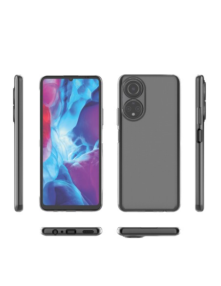 Ultra Clear 0,5 mm dėklas Honor X7 / Honor Play 30 Plus plonas dangtelis skaidrus