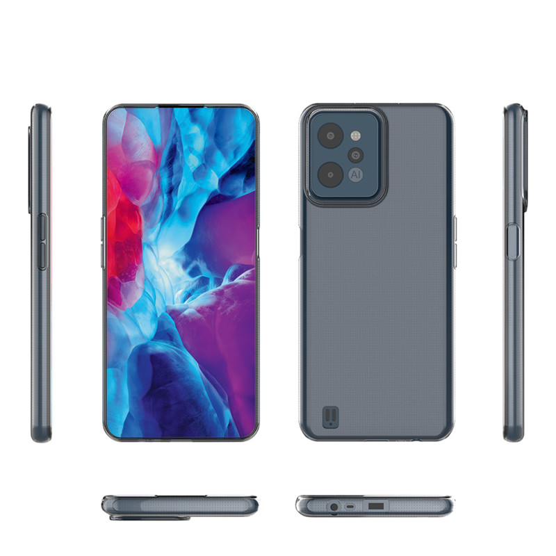 Itin skaidrus 0,5 mm Realme C31 dėklas, plonas dangtelis, skaidrus