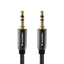 Universalus kabelio mini lizdas AUX 3m juodas