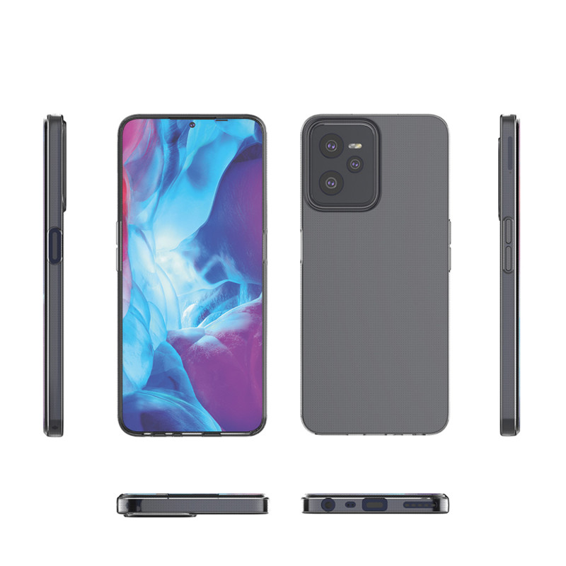 Itin skaidrus 0,5 mm Realme C35 dėklas, plonas dangtelis, skaidrus