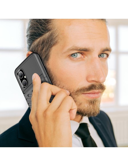 „Thunder Case Xiaomi Poco M4 5G“ silikoninis šarvuotas dangtelis, juodas „Thunder Case Xiaomi Poco M4 5G“ silikoninis šarvuotas dangtelis, juodas