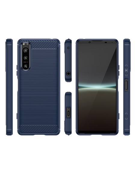 „Thunder“ dėklas Xiaomi Poco M4 5G silikoninis šarvuotas dangtelis mėlynas