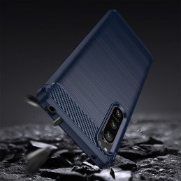 „Thunder“ dėklas Xiaomi Poco M4 5G silikoninis šarvuotas dangtelis mėlynas