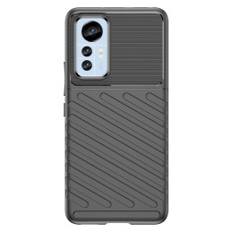 Thunder Case Xiaomi 12 Lite silikoninis šarvuotas dangtelis juodas