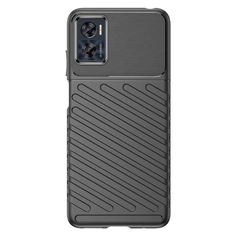 Thunder Dėklas Motorola Moto E32, silikonas, šarvuotas dangtelis, juodas