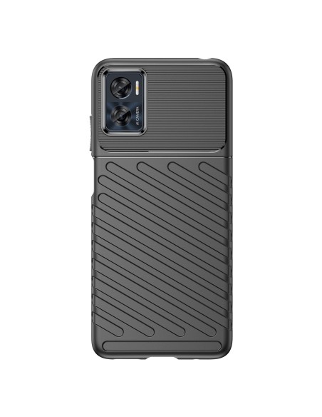 Thunder Dėklas Motorola Moto E32, silikonas, šarvuotas dangtelis, juodas Thunder Dėklas Motorola Moto E32, silikonas, šarvuotas dangtelis, juodas