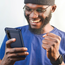 „Thunder Case Realme C35“ silikoninis šarvuotas dangtelis, juodas