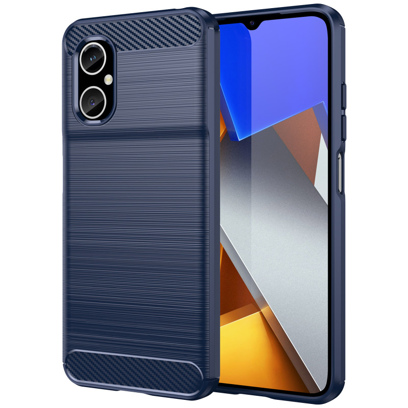 Anglies dėklas Xiaomi Redmi Note 11E / Redmi 10 5G / Redmi 10 Prime+ 5G / Poco M4 5G lankstus silikoninis anglies dangte...
