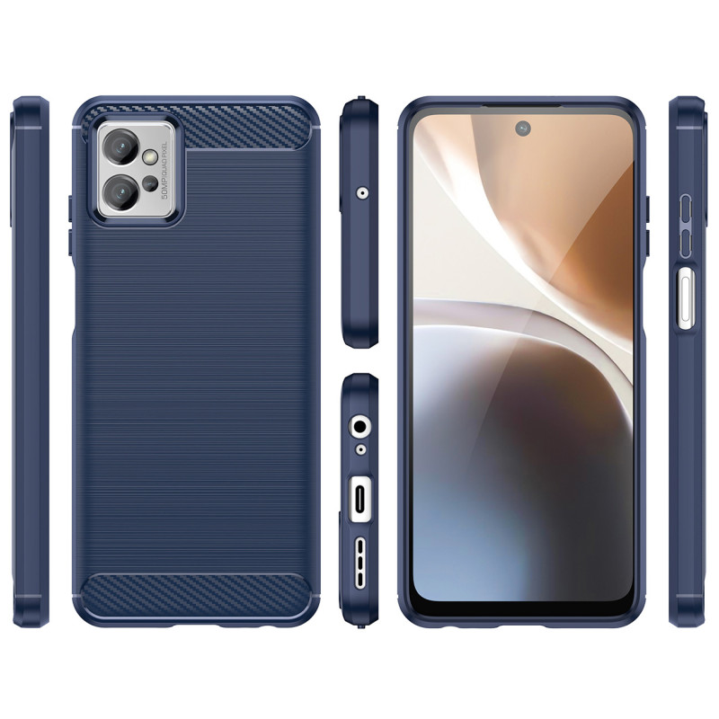 Anglies dėklas Xiaomi Poco F4 5G lankstus silikoninis anglies dangtelis juodas